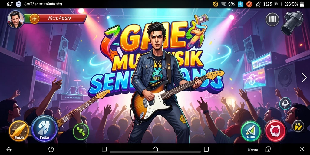 Tampilan gameplay 6CF yang menarik dengan berbagai pilihan lagu.