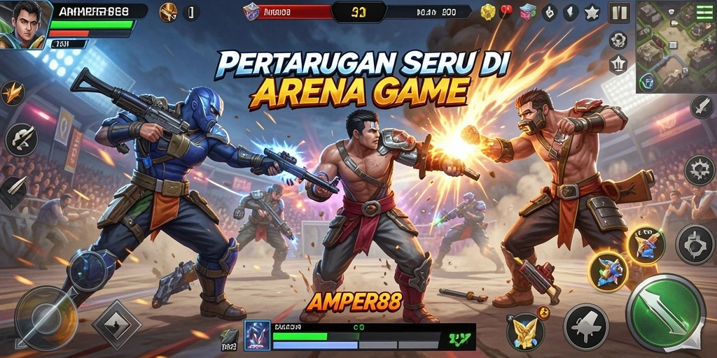 Tampilan mendebarkan di arena pertempuran AMPER88.