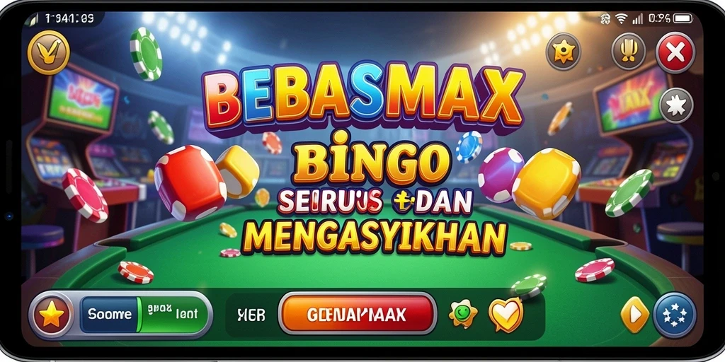 Tampilan gameplay Bingo yang mendebarkan di BEBASMAX.