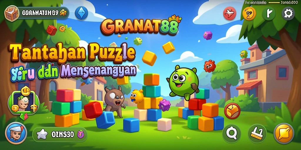 Tampilan gameplay GRANAT88 menampilkan tantangan Puzzle yang mendebarkan.