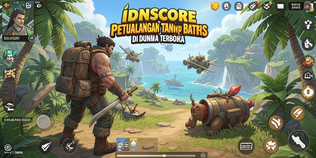 Tampilan gameplay epik dalam dunia terbuka IDNSCORE.