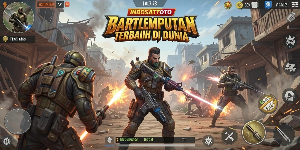 Gameplay epik di INDOSATTOTO dengan aksi Battle Royale yang mendebarkan.