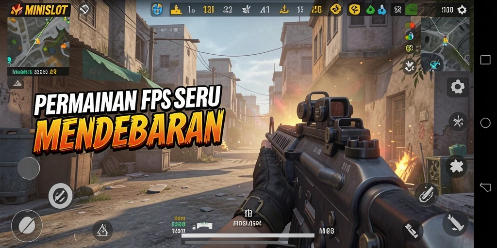 Tampilan gameplay seru dari MINISLOT dengan aksi FPS yang mendebarkan.