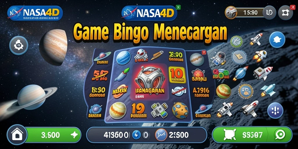 Tampilan gameplay Bingo yang seru di NASA4D.