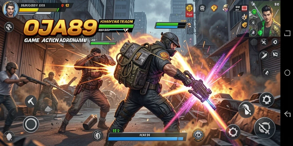 Tampilan gameplay OJA89 yang mendebarkan dan penuh aksi.