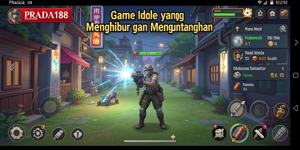 Tampilan gameplay PRADA188 yang menarik dalam format idle.