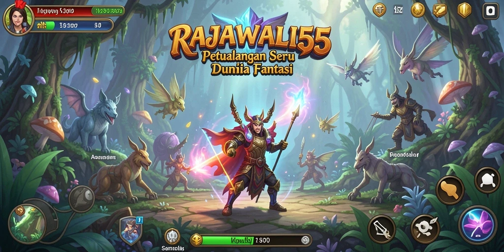 Tampilan gameplay seru dari RAJAWALI55 di dunia petualangan.