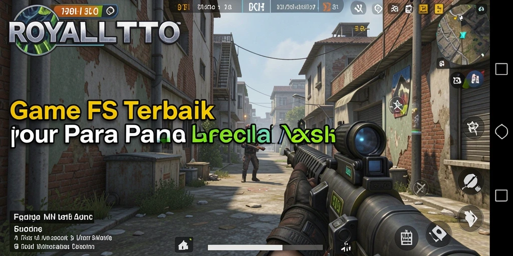 Screenshot gameplay ROYALTOTO yang menunjukkan aksi tembak-menembak yang seru.