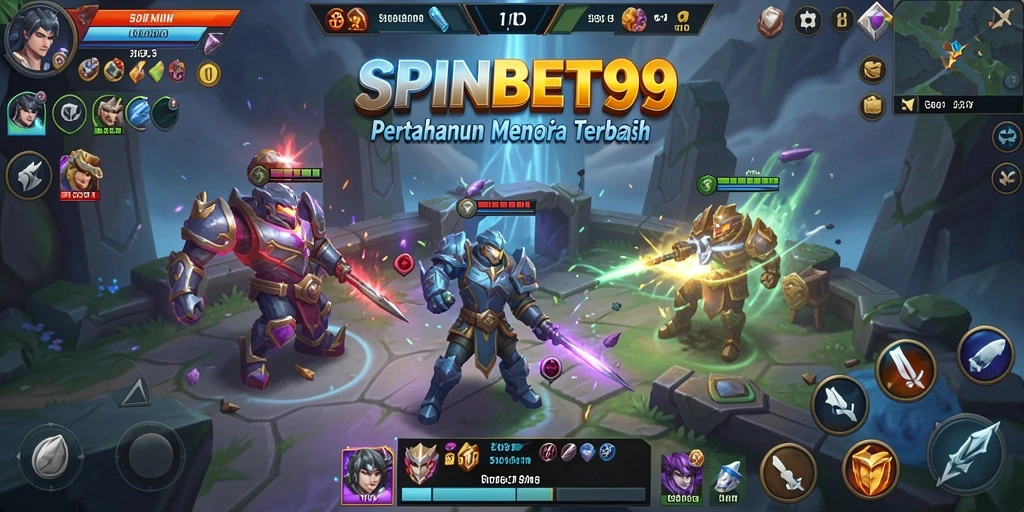 Gameplay menegangkan di SPINBET99 dengan menara pertahanan yang strategis.