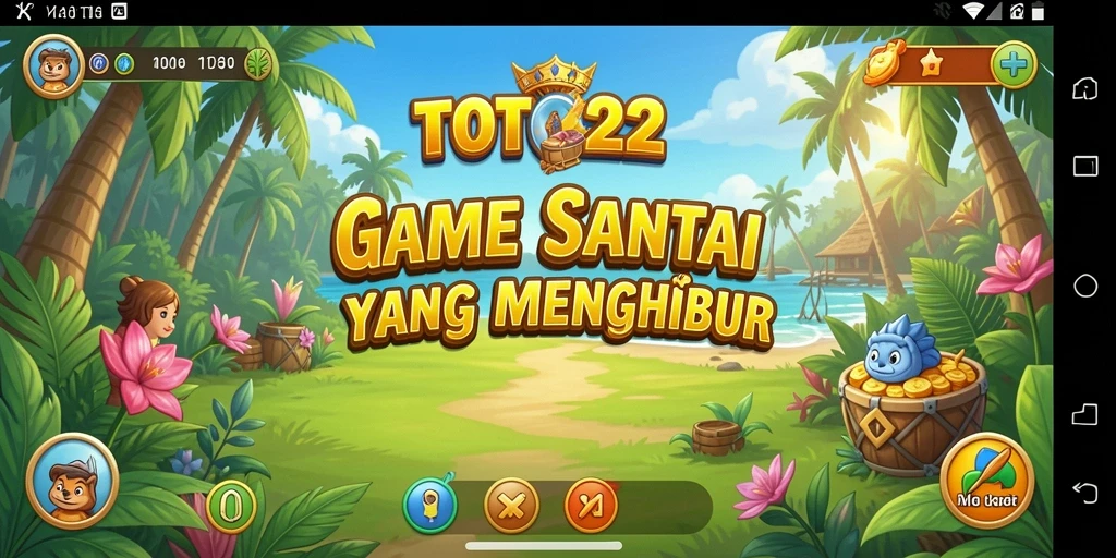 Screenshot gameplay TOTO22 dengan karakter unik dan level menarik.