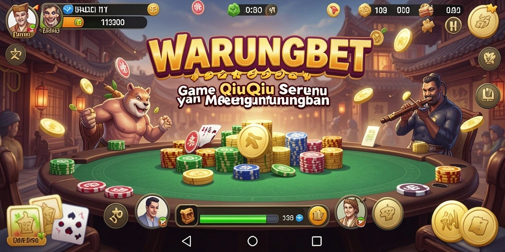 Tampilan gameplay seru QiuQiu di WARUNGBET.
